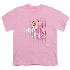 Pink Panther Think Pink Youth 18/1 100% Cotton Short-Sleeve T-Shirt