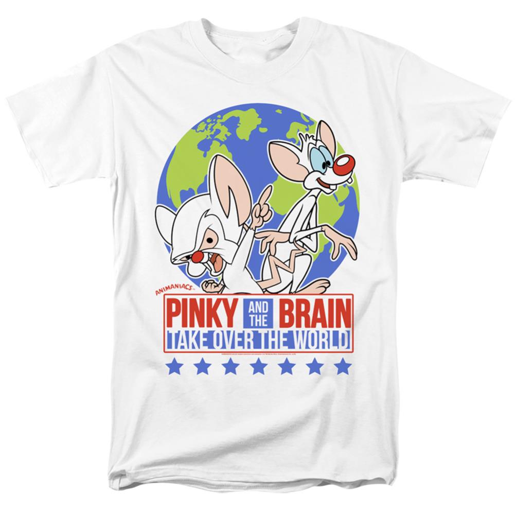 Pinky And The Brain Campaign Men's 18/1 Cotton Short-Sleeve T-Shirt