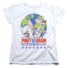 Pinky And The Brain Campaign Women's 18/1 Cotton Short-Sleeve T-Shirt