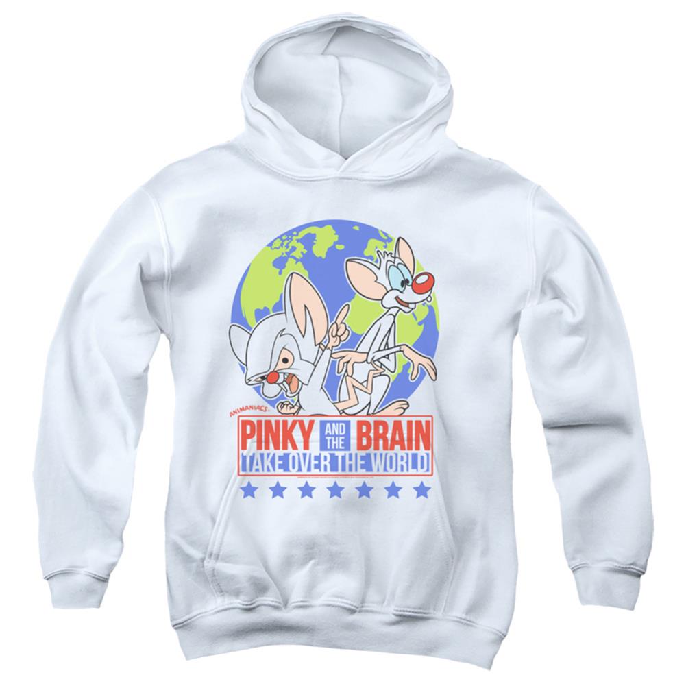 Pinky And The Brain Campaign Youth Cotton Poly Pull-Over Hoodie