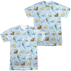 Pinky And The Brain Experiments (Front/Back Print) Men's Regular Fit Polyester Short-Sleeve T-Shirt