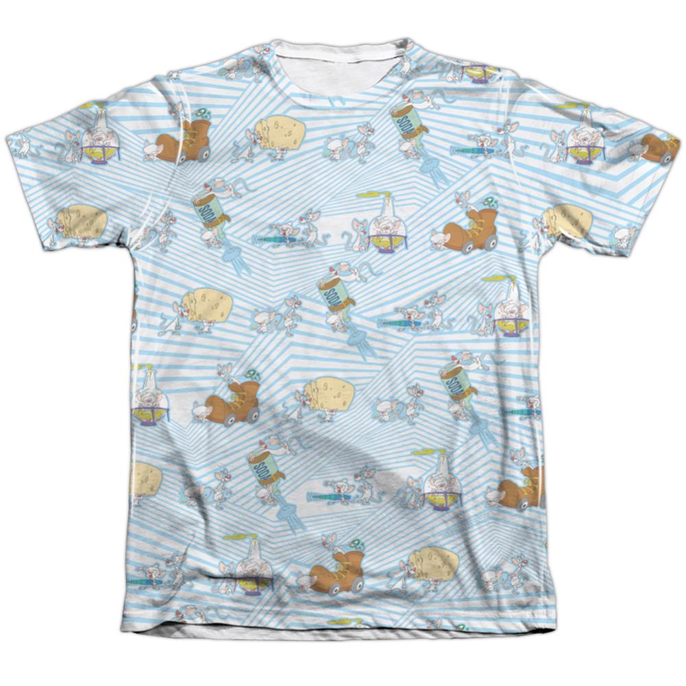 Pinky And The Brain Experiments Men's Regular Fit Poly Cotton Short-Sleeve T-Shirt