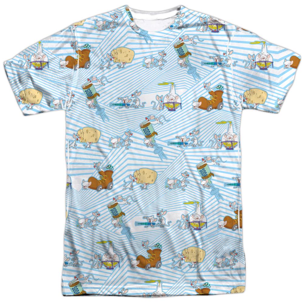 Pinky And The Brain Experiments Men's Regular Fit Polyester Short-Sleeve T-Shirt