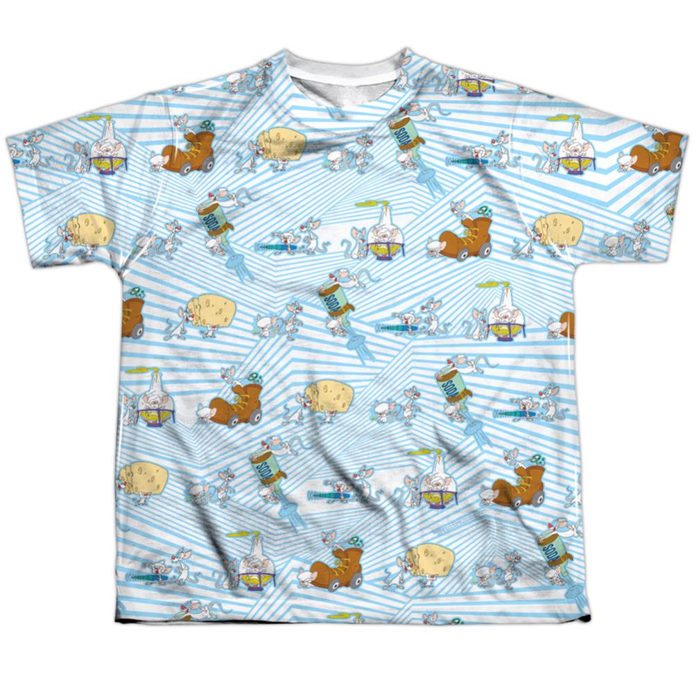 Pinky And The Brain Experiments Youth Regular Fit Poly Short-Sleeve T-Shirt