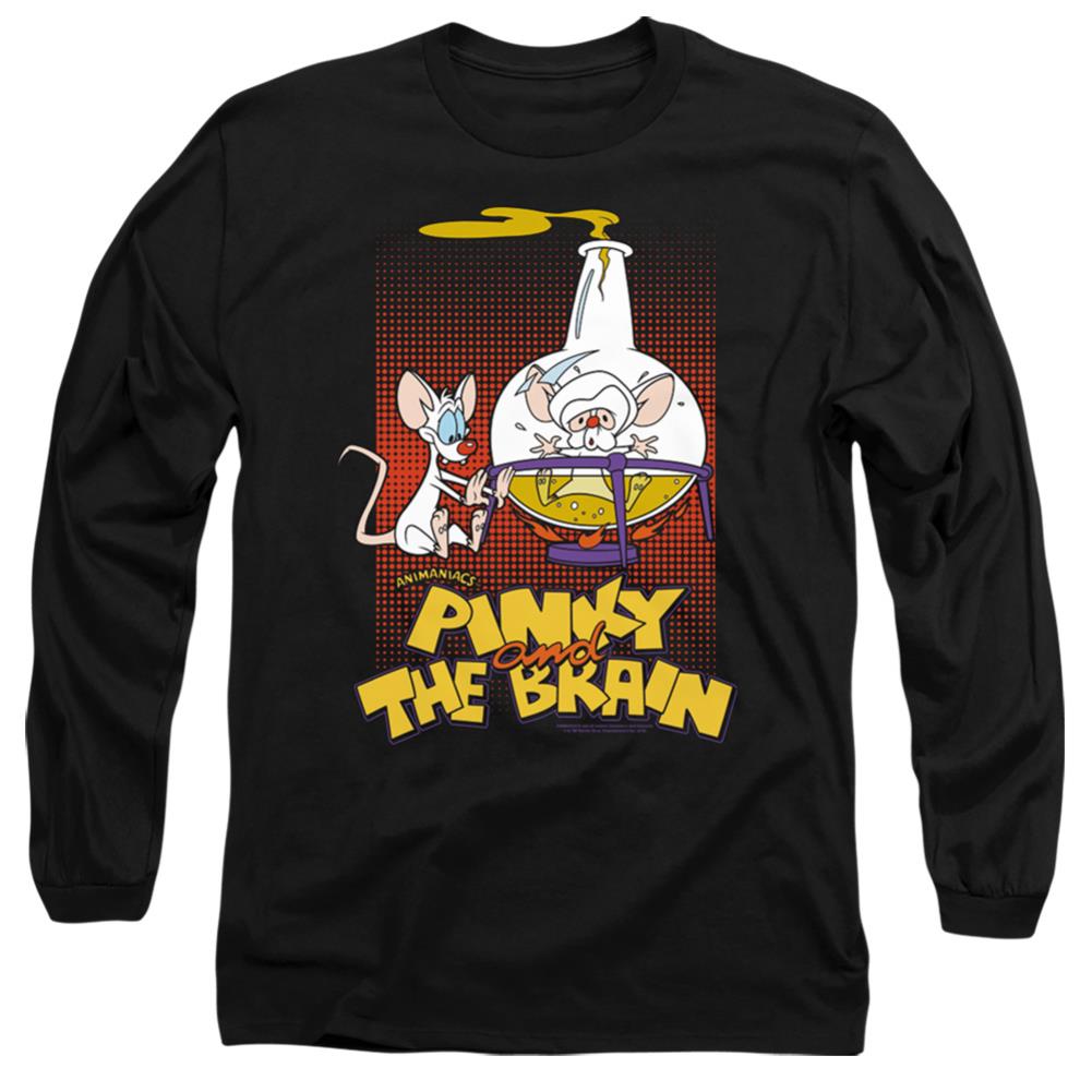 Pinky And The Brain Lab Flask Men's 18/1 Cotton Long-Sleeve T-Shirt