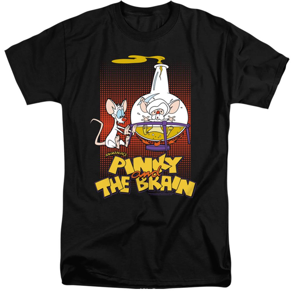 Pinky And The Brain Lab Flask Men's 18/1 Tall Cotton Short-Sleeve T-Shirt