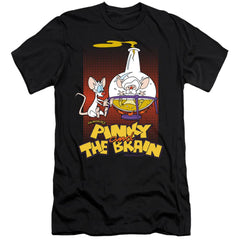 Pinky And The Brain Lab Flask Men's Ultra-Soft 30/1 Cotton Slim Short-Sleeve T-Shirt