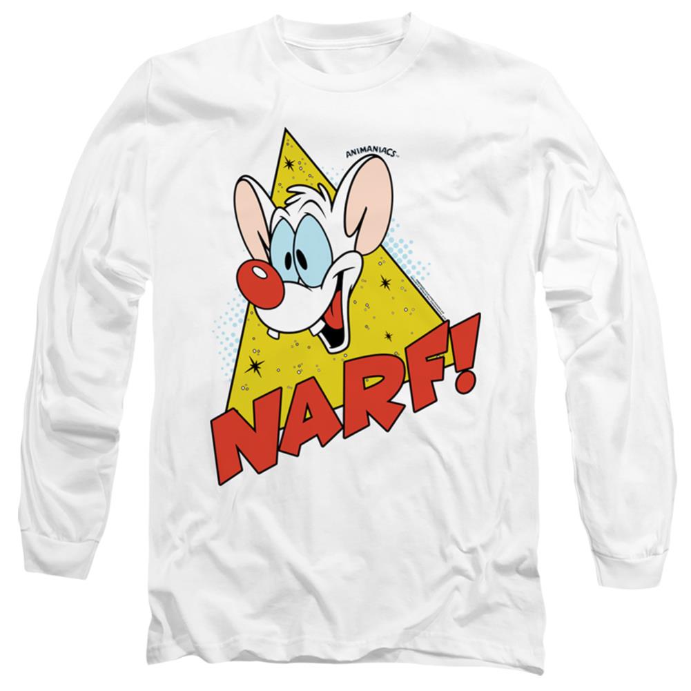 Pinky And The Brain Narf Men's 18/1 Cotton Long-Sleeve T-Shirt