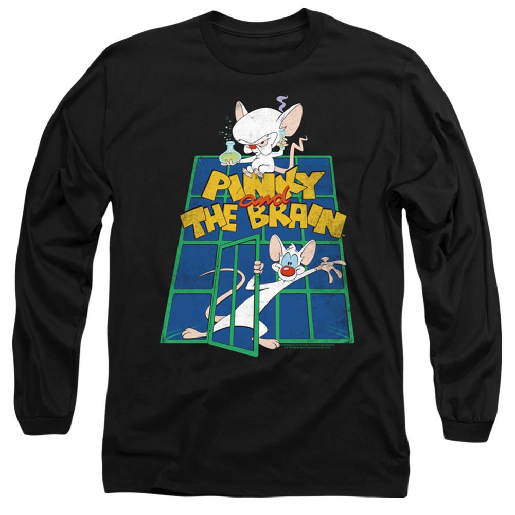 Pinky And The Brain Ol Standard Men's 18/1 Cotton Long-Sleeve T-Shirt
