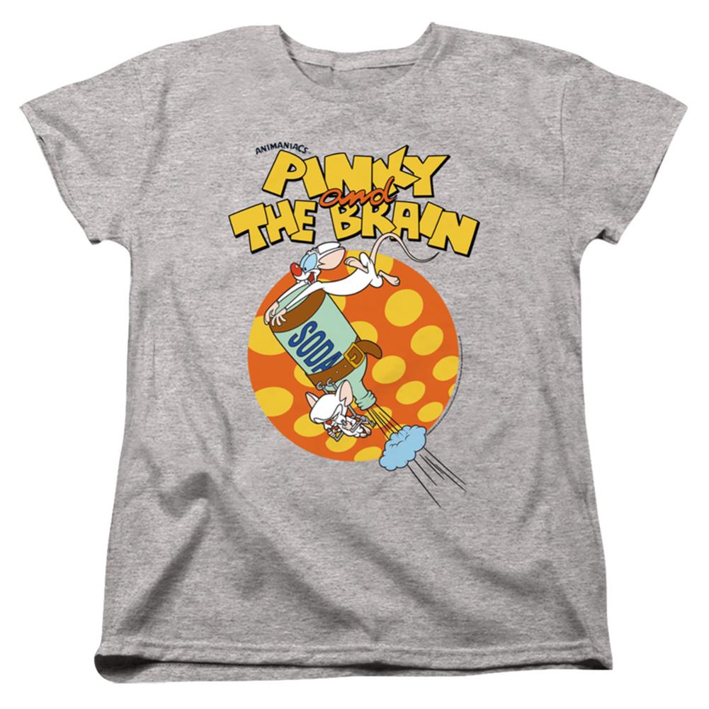 Pinky And The Brain Soda Women's 18/1 Cotton Short-Sleeve T-Shirt
