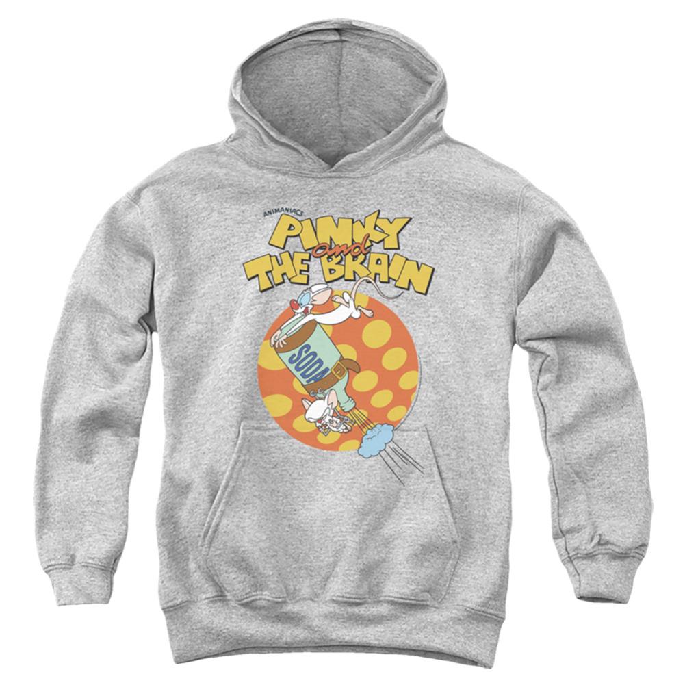 Pinky And The Brain Soda Youth Cotton Poly Pull-Over Hoodie