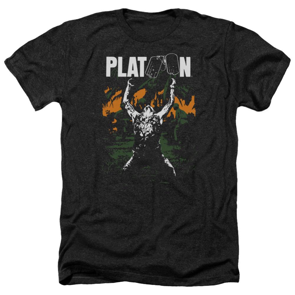 Platoon Graphic Men's 30/1 Heather 60 40 Poly Short-Sleeve T-Shirt