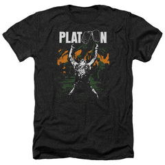 Platoon Graphic Men's 30/1 Heather 60 40 Poly Short-Sleeve T-Shirt