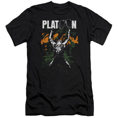 Platoon Graphic Men's Ultra-Soft 30/1 Cotton Slim Short-Sleeve T-Shirt