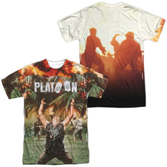 Platoon Key Art (Front/Back Print) Men's Regular Fit Polyester Short-Sleeve T-Shirt
