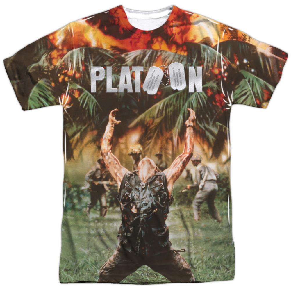 Platoon Key Art Men's Regular Fit Polyester Short-Sleeve T-Shirt