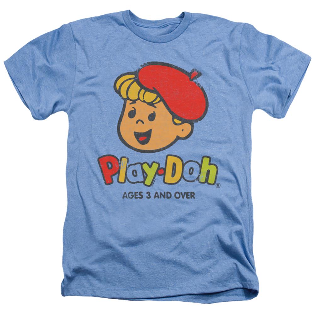 Play Doh 3 And Up Men's 30/1 Heather 60 40 Poly Short-Sleeve T-Shirt