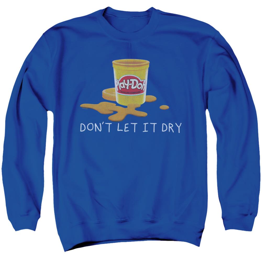 Play Doh Dry Out Men's Crewneck 50 50 Poly Long-Sleeve T-Shirt
