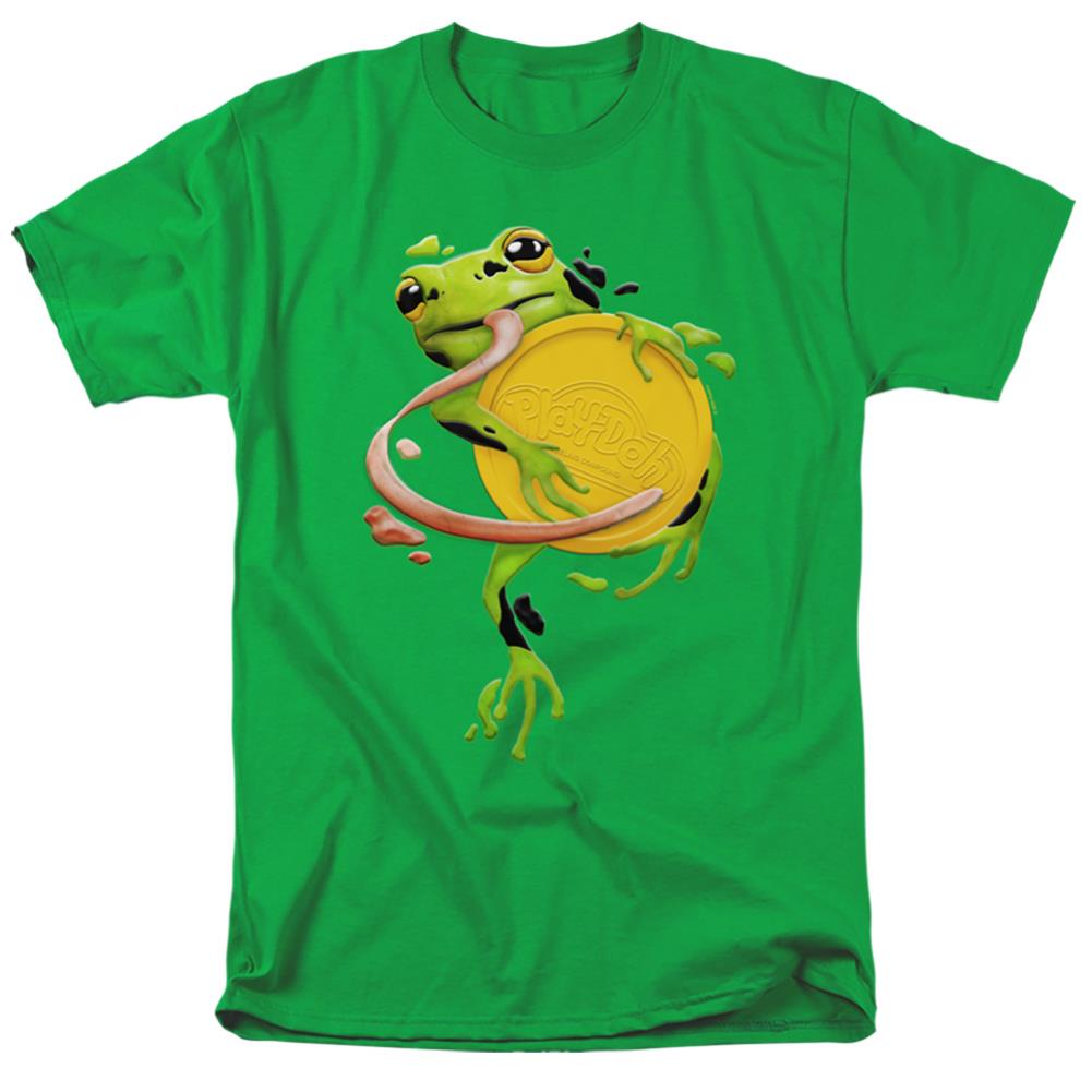 Play Doh Frog Hugging Play Doh Lid Men's 18/1 Cotton Short-Sleeve T-Shirt