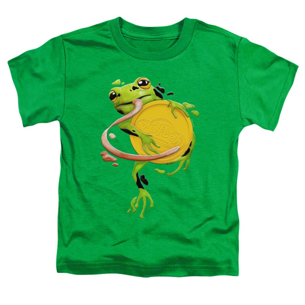 Play Doh Frog Hugging Play Doh Lid Toddler 18/1 Cotton Short-Sleeve T-Shirt