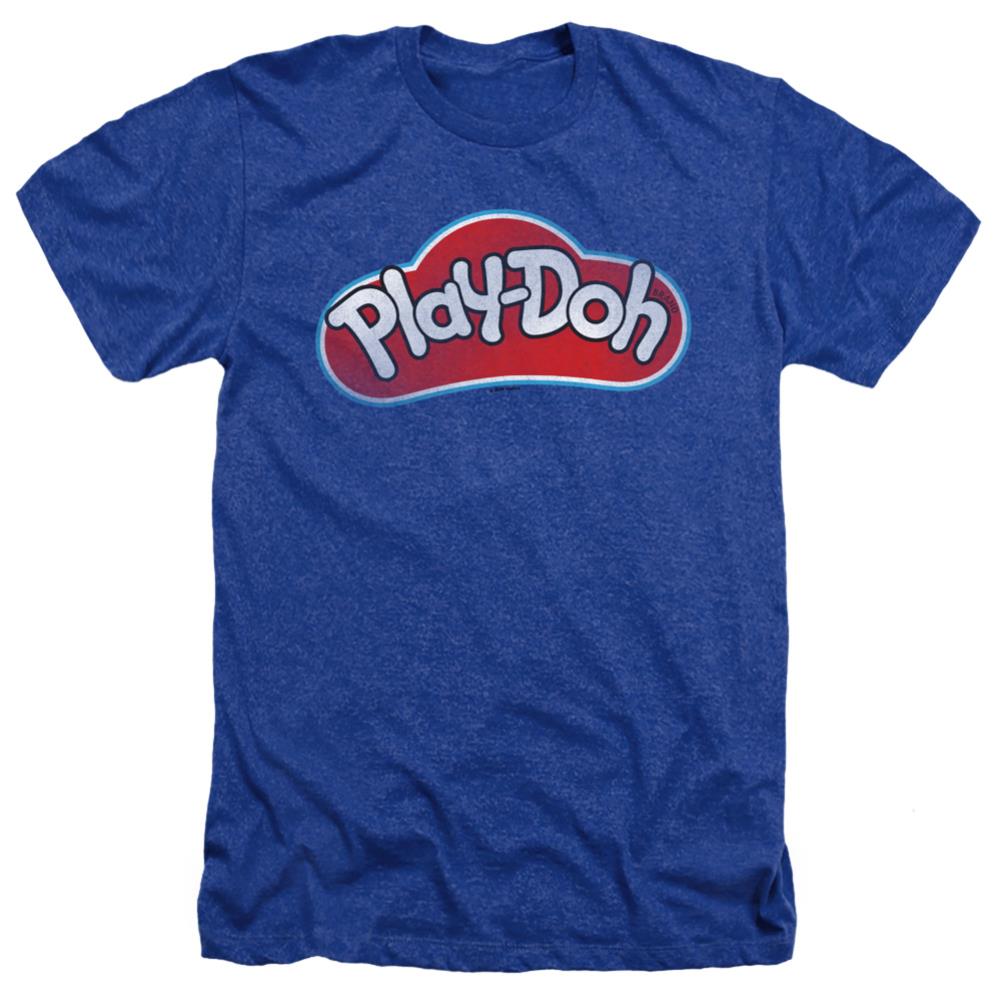 Play Doh Lid Men's 30/1 Heather 60 40 Poly Short-Sleeve T-Shirt