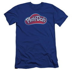 Play Doh Lid Men's Ultra-Soft 30/1 Cotton Slim Short-Sleeve T-Shirt