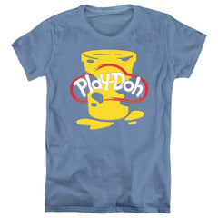 Play Doh Play Doh Messy Stencil Logo Women's 18/1 Cotton Short-Sleeve T-Shirt