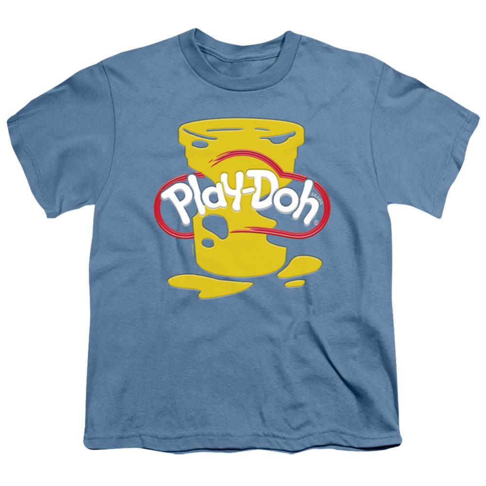 Play Doh Play Doh Messy Stencil Logo Youth 18/1 100% Cotton Short-Sleeve T-Shirt