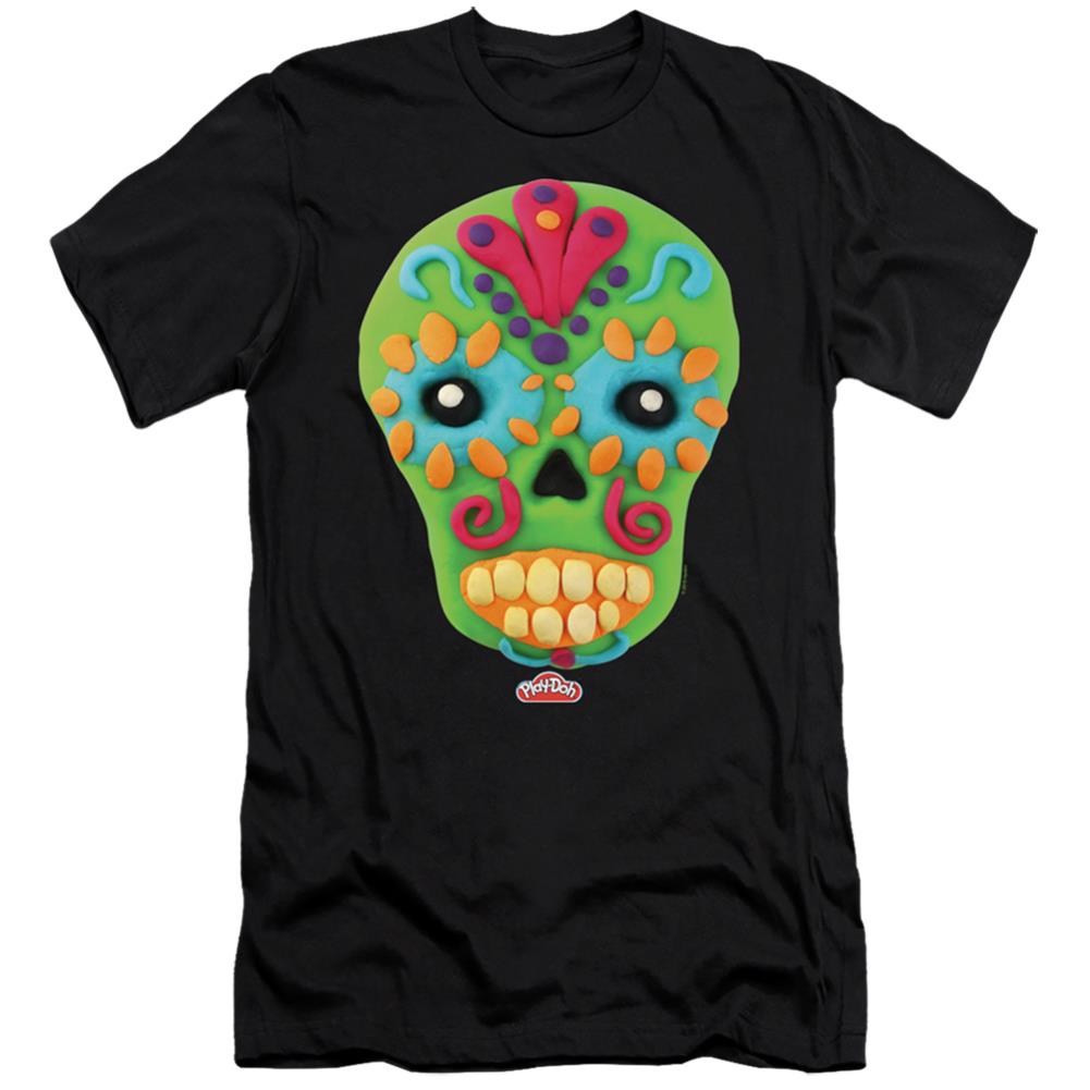 Play Doh Sugar Skull Men's Ultra-Soft 30/1 Cotton Slim Short-Sleeve T-Shirt