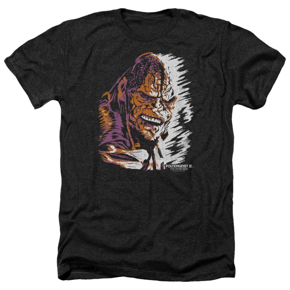 Poltergeist II Kane Worm Men's 30/1 Heather 60 40 Poly Short-Sleeve T-Shirt