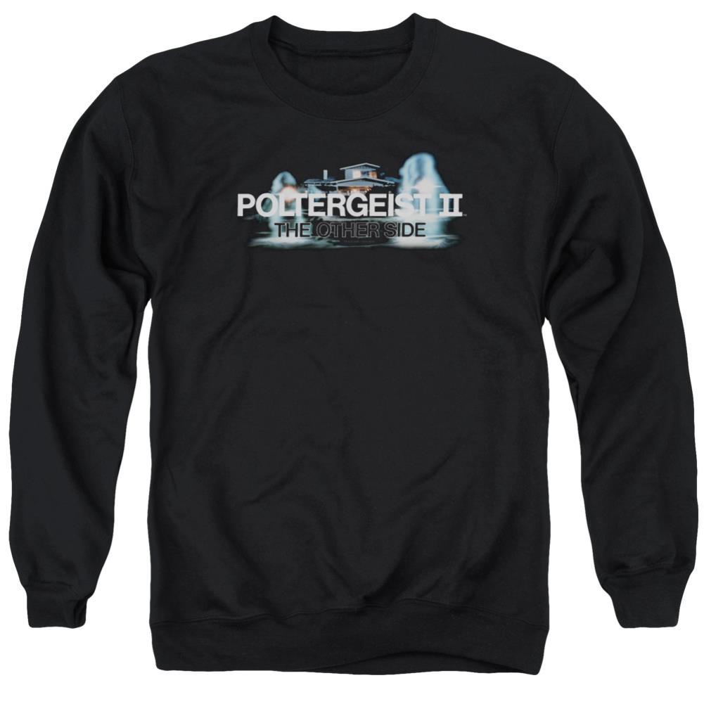 Poltergeist II Logo Men's Crewneck 50 50 Poly Long-Sleeve T-Shirt