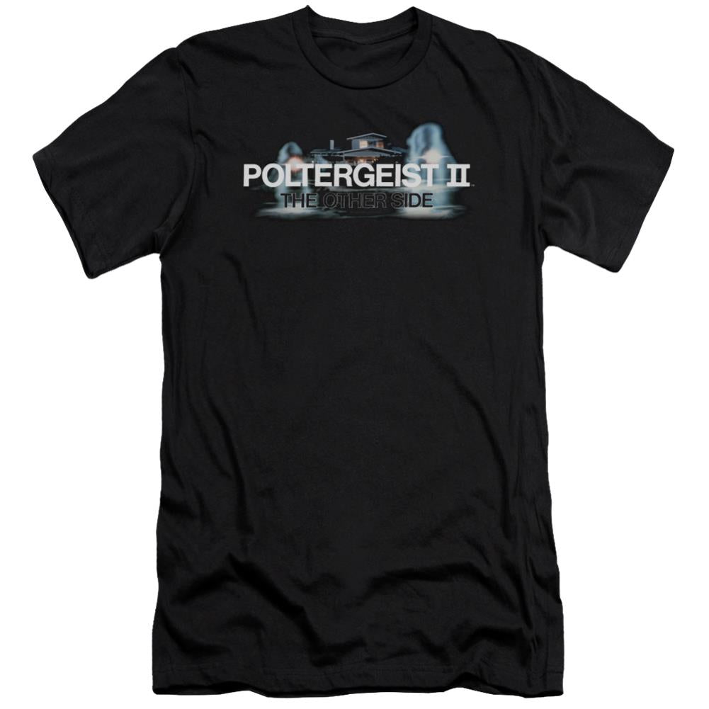 Poltergeist II Logo Men's Ultra-Soft 30/1 Cotton Slim Short-Sleeve T-Shirt