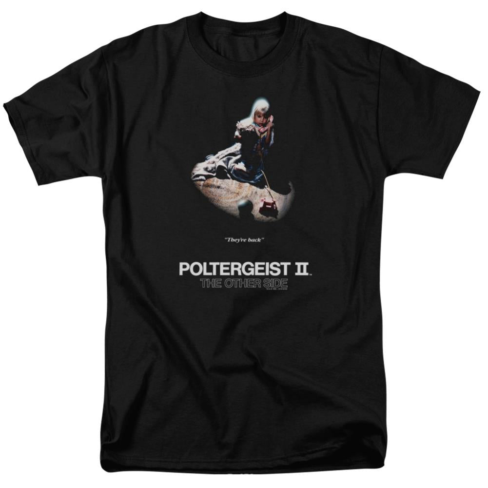 Poltergeist II Poster Men's 18/1 Cotton Short-Sleeve T-Shirt