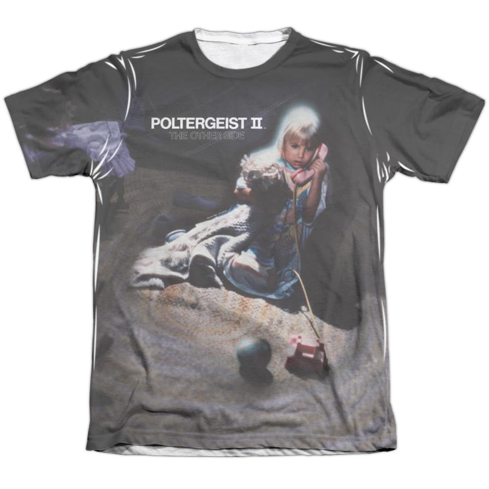 Poltergeist II Poster Men's Regular Fit Poly Cotton Short-Sleeve T-Shirt