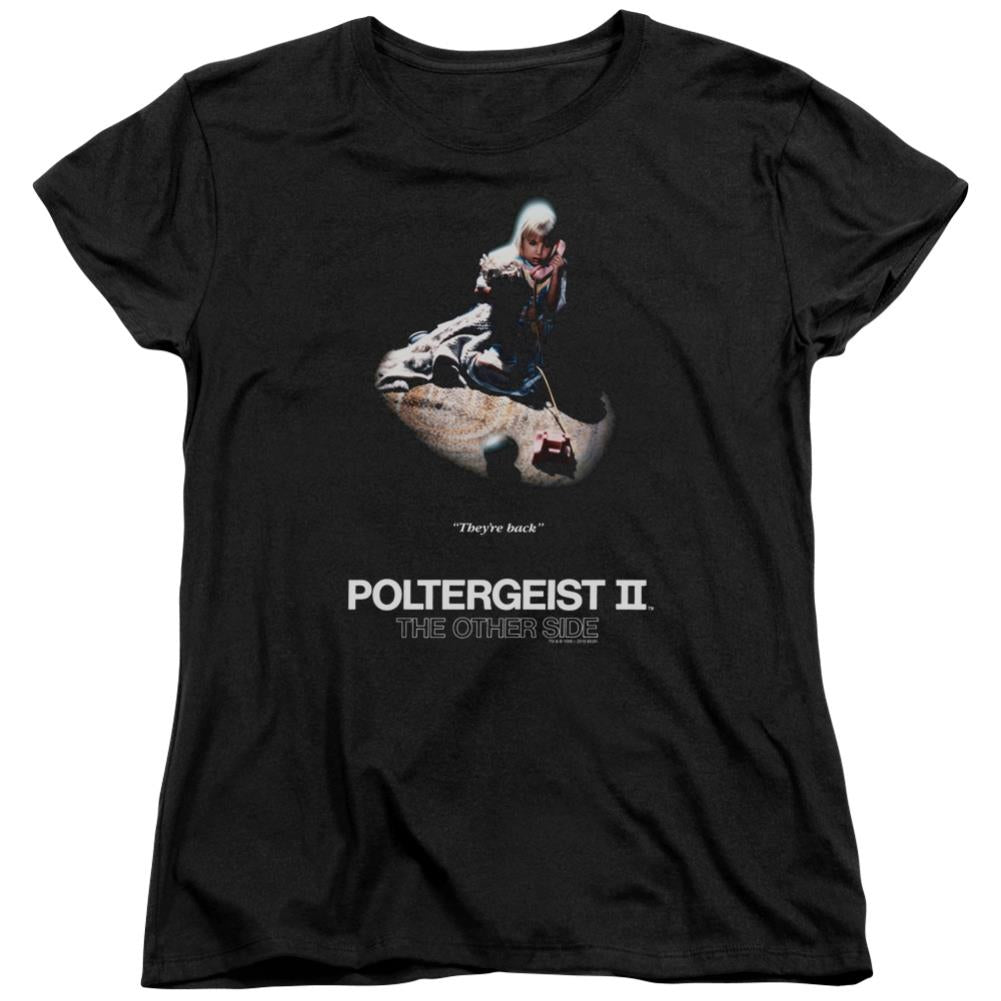 Poltergeist II Poster Women's 18/1 Cotton Short-Sleeve T-Shirt