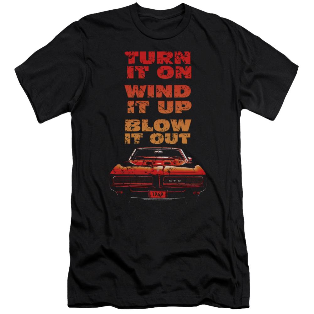 Pontiac Blow It Out GTO Men's Ultra-Soft 30/1 Cotton Slim Short-Sleeve T-Shirt