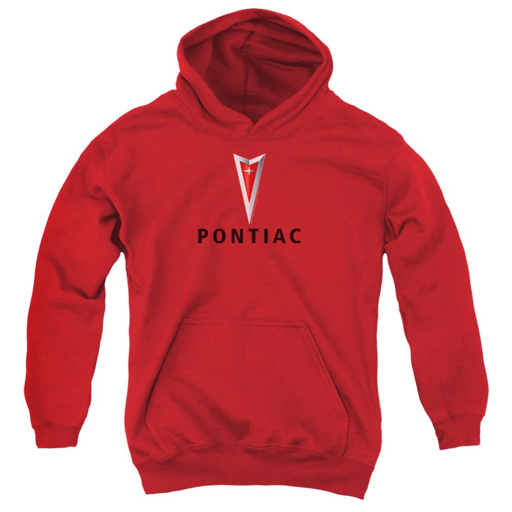 Pontiac Centered Arrowhead Youth Cotton Poly Pull-Over Hoodie