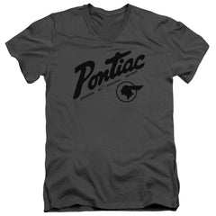 Pontiac Division Men's 30/1 Cotton Slim V-Neck T-Shirt