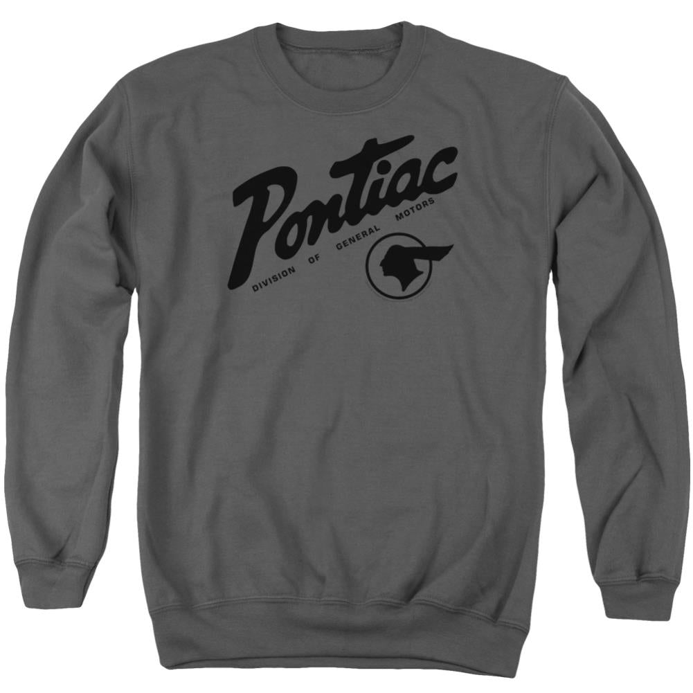 Pontiac Division Men's Crewneck 50 50 Poly Long-Sleeve T-Shirt