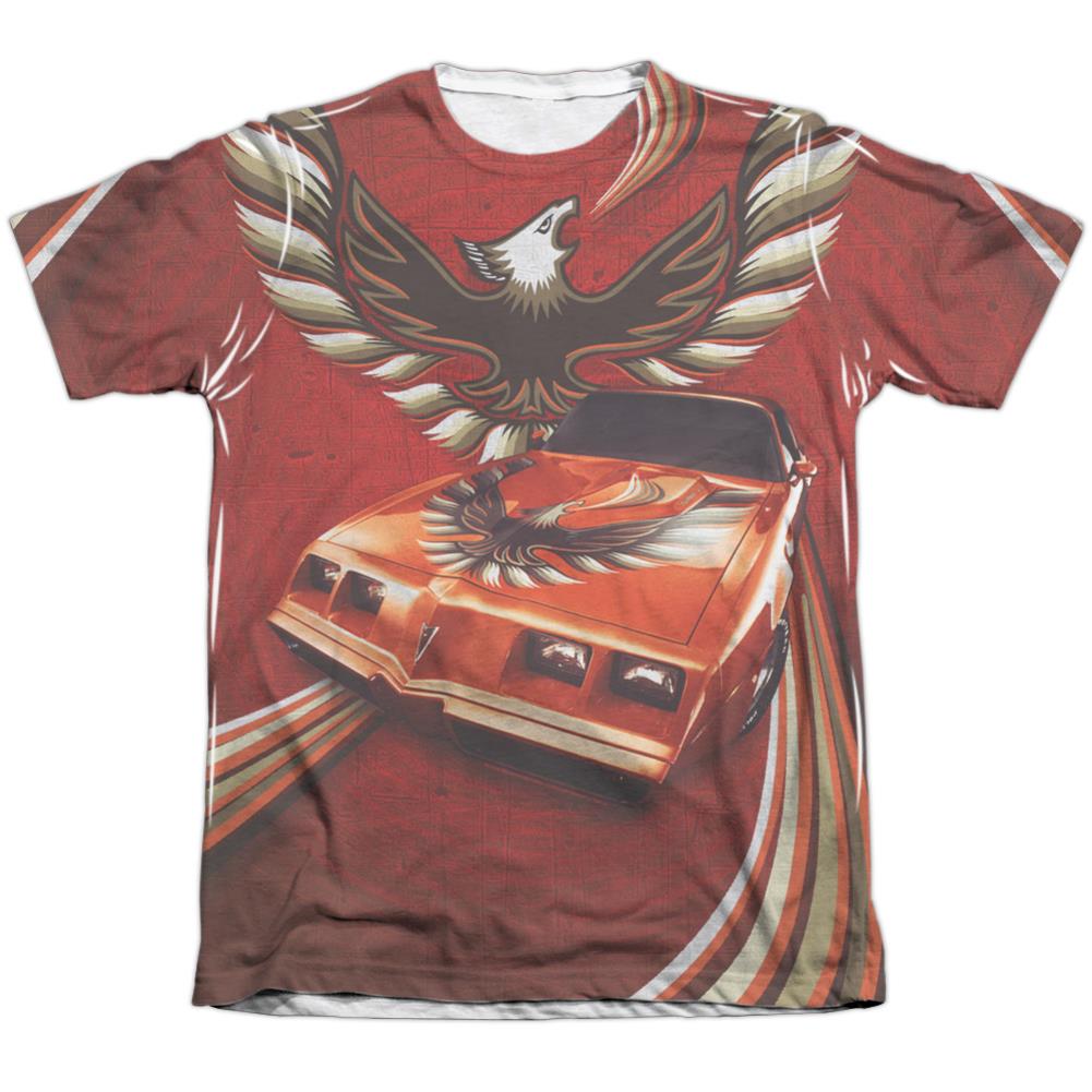Pontiac Firebird Flames Men's Regular Fit Poly Cotton Short-Sleeve T-Shirt