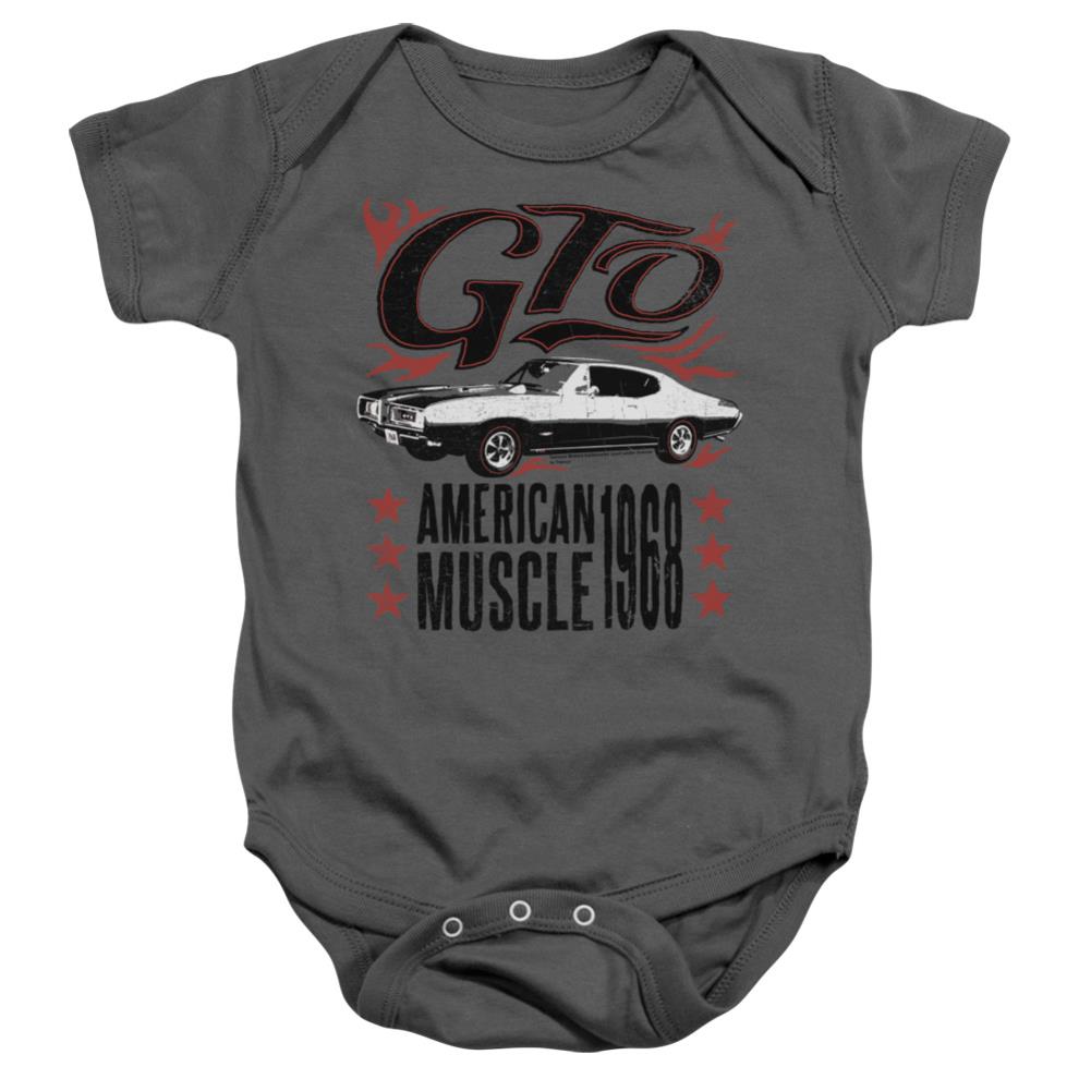 Pontiac GTO Flames Infant's Cotton SS Snapsuit