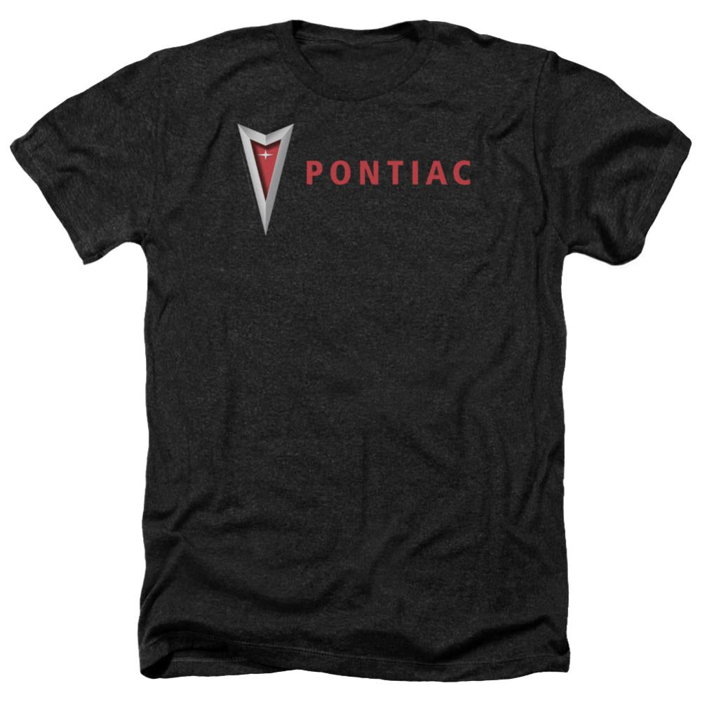 Pontiac Modern Pontiac Arrowhead Men's 30/1 Heather 60 40 Poly Short-Sleeve T-Shirt