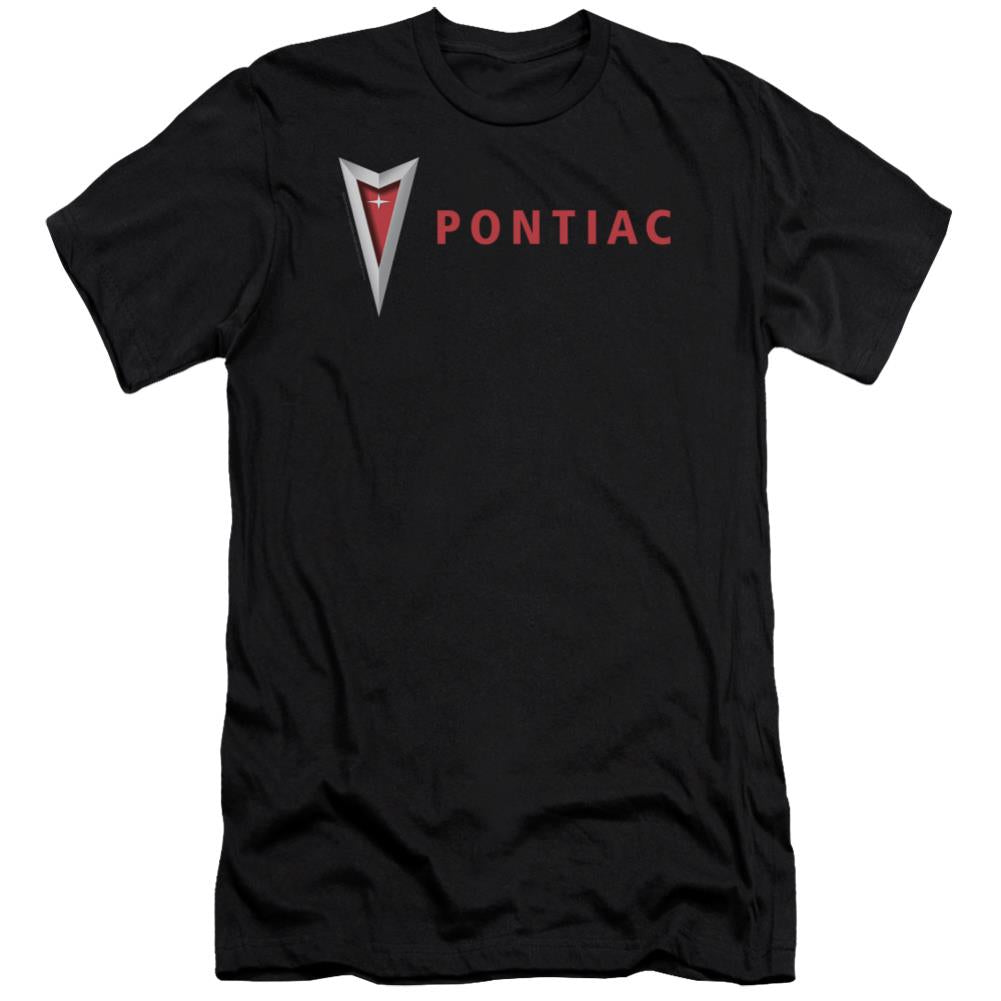 Pontiac Modern Pontiac Arrowhead Men's Ultra-Soft 30/1 Cotton Slim Short-Sleeve T-Shirt