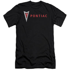 Pontiac Modern Pontiac Arrowhead Men's Ultra-Soft 30/1 Cotton Slim Short-Sleeve T-Shirt