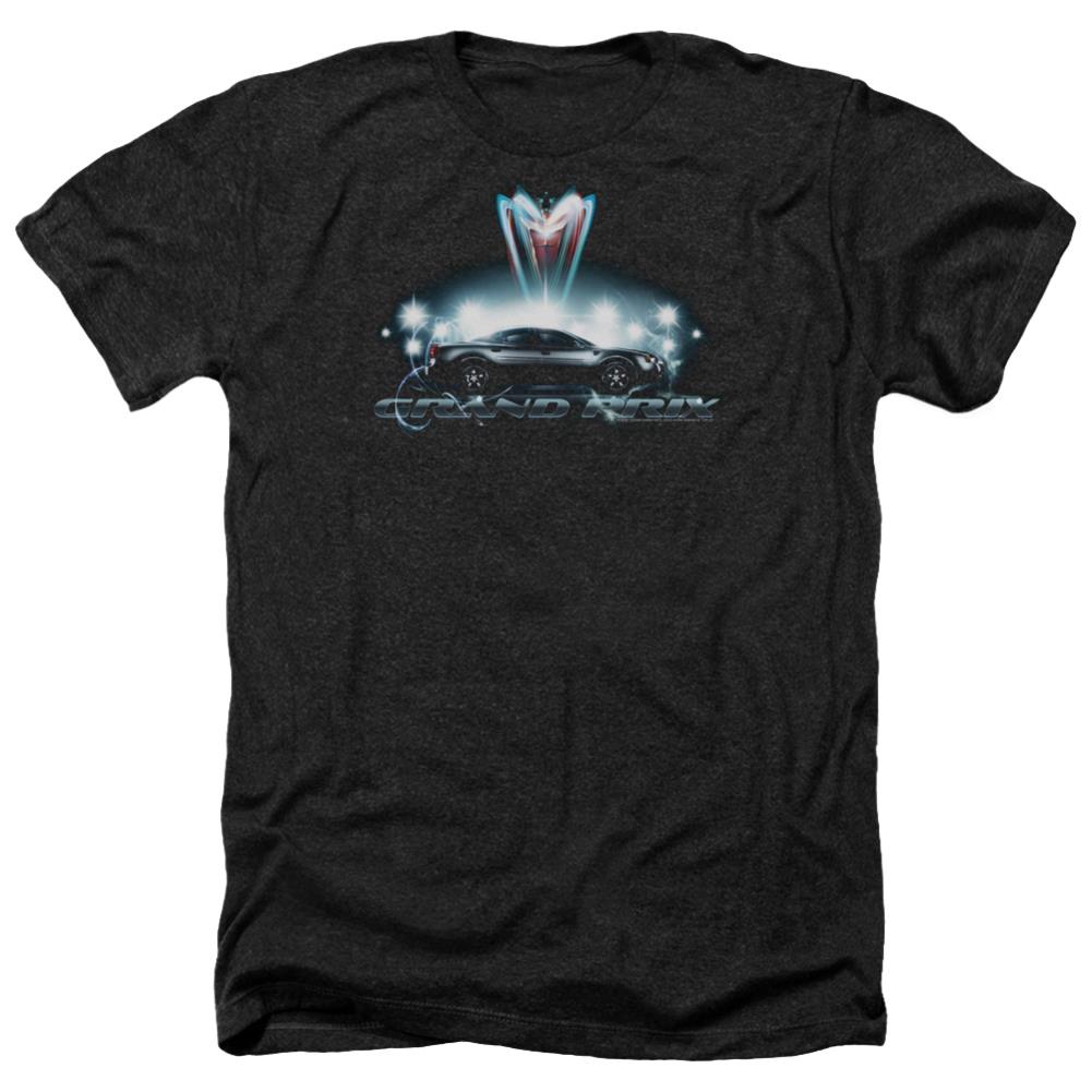Pontiac Silver Grand Prix Men's 30/1 Heather 60 40 Poly Short-Sleeve T-Shirt