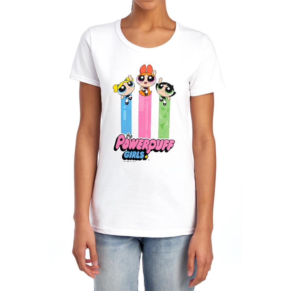 Powerpuff GirLong-Sleeve T-Shirthe Girls Fly Women's 18/1 Cotton Short-Sleeve T-Shirt