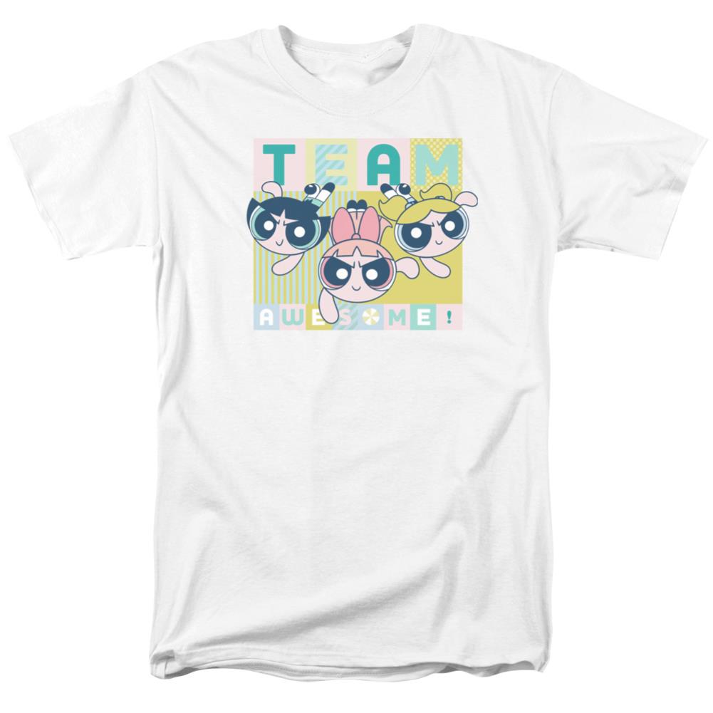 Powerpuff Girls Awesome Block Men's 18/1 Cotton Short-Sleeve T-Shirt