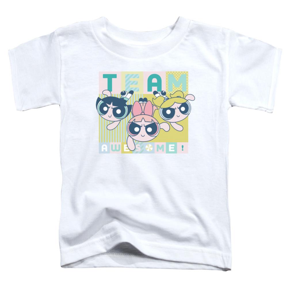Powerpuff Girls Awesome Block Toddler 18/1 Cotton Short-Sleeve T-Shirt
