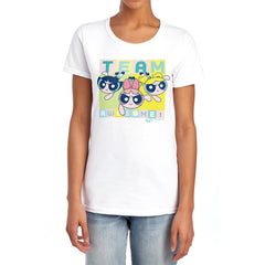 Powerpuff Girls Awesome Block Women's 18/1 Cotton Short-Sleeve T-Shirt