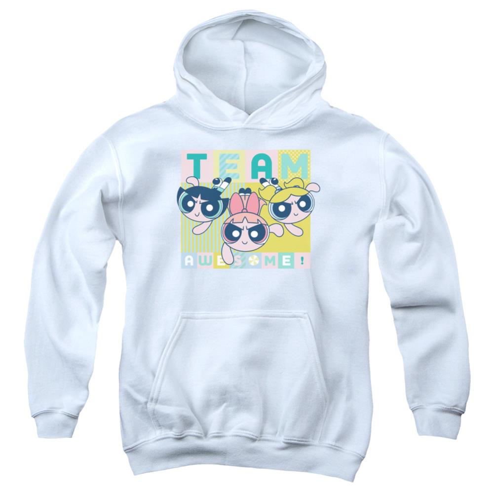 Powerpuff Girls Awesome Block Youth Cotton Poly Pull-Over Hoodie